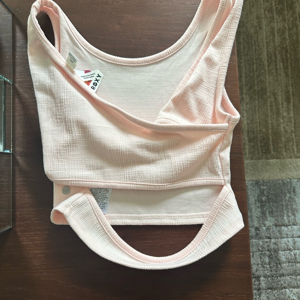 NWT Ribbed Pink Roxy Tank - Picture 6 of 7